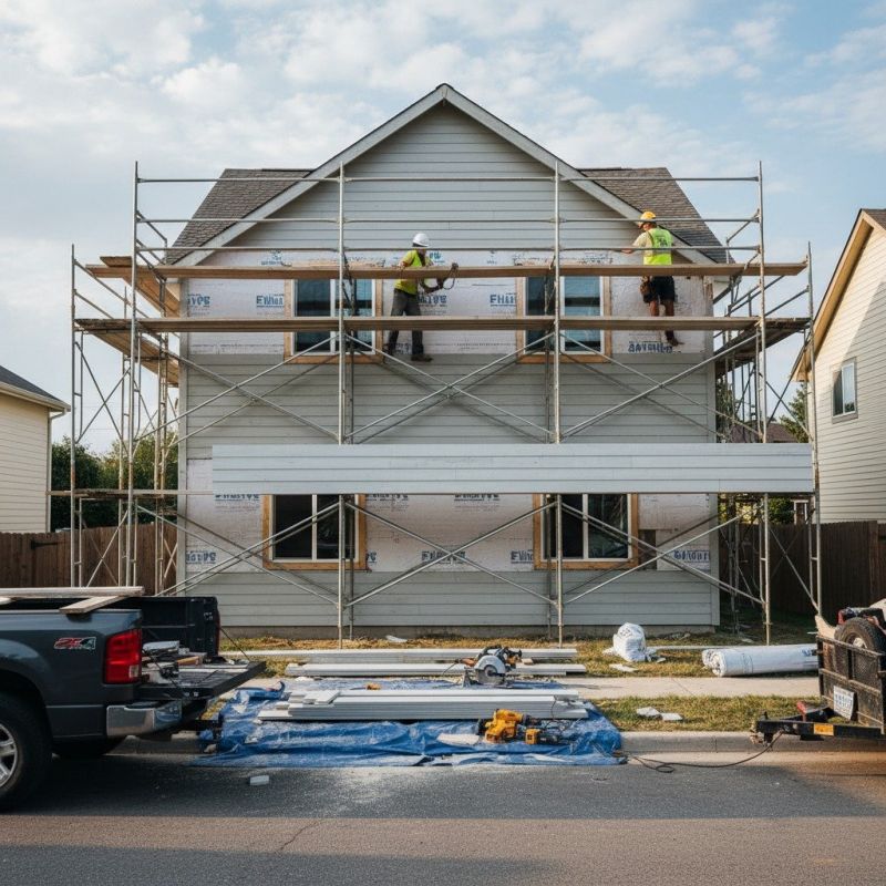 Garage Siding Installation detail